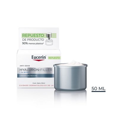 CREMA EUCERIN GEL ANTIEDAD REPUESTO HYALURON FILLER NOCHE 50 ML - 1