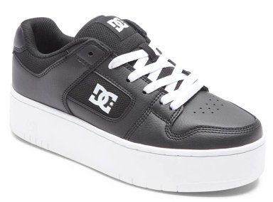 ZAPATILLAS MUJER DC SHOES URBANAS NEGRO MANTECA4 CUERO - 2