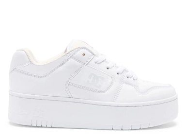 ZAPATILLAS MUJER DC SHOES URBANAS BLANCO MANTECA4 CUERO - 1
