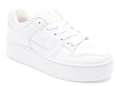 ZAPATILLAS MUJER DC SHOES URBANAS BLANCO MANTECA4 CUERO - 2