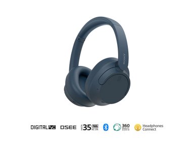 AUDÍFONOS INALÁMBRICOS CON CANCELACION DE RUIDO WH-CH720 AZUL - 1