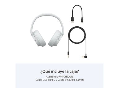 AUDÍFONOS INALÁMBRICOS CON CANCELACION DE RUIDO WH-CH720 BLANCO - 9