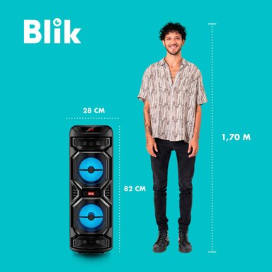 PARLANTE BLUETOOTH KARAOKE CON MICRÓFONO BLIK WAVEMAX1 - 6