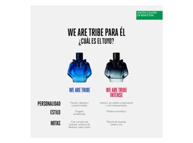 PERFUME BENETTON WE ARE TRIBE INTENSE HOMBRE EDP 90 ML - 4