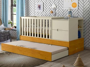 CUNA KIDSCOOL FORMARE ECOWOOD MULTIFUNCION BLANCO - 7