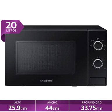 MICROONDAS SAMSUNG 20 L MS20A3010AL/ZS PLATO GIRATORIO - 1