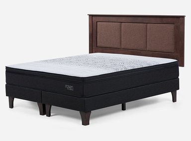 JUEGO DE DORMITORIO ROSEN CAMA EUROPEA TEMPO BD 2 PLAZAS + SET RACHEL - 2