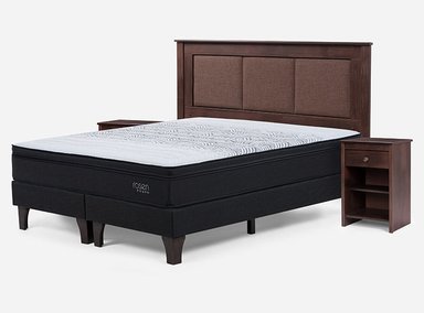JUEGO DE DORMITORIO ROSEN CAMA EUROPEA TEMPO KING + SET RACHEL - 2