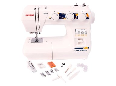 COMBO JANOME MAQUINA DE COSER EASY JEANS PLUS + OVERLOCK 8002D - 4