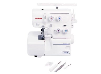COMBO JANOME MAQUINA DE COSER EASY JEANS PLUS + OVERLOCK 8002D - 5