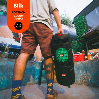 PARLANTE BLUETOOTH KARAOKE CON MICRÓFONO BLIK SCREAMER3 - 6