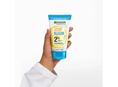LIMPIADOR FACIAL GARNIER ANTIIMPERFECCIONES PROFUNDO EXPRESS ACLARA 150 ML - 3