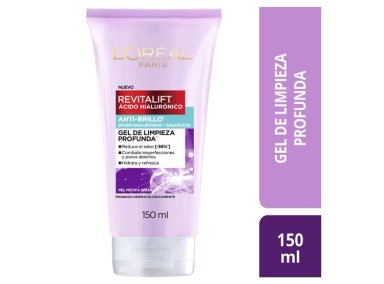 LIMPIADOR FACIAL LOREAL GEL DERMO EXPERTISE OIL CONTROL REVITALIFT 150 ML - 1