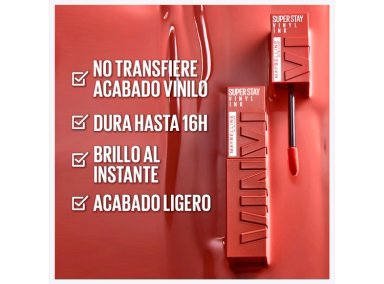 LABIAL MAYBELLINE LÍQUIDO SUPER STAY VINYL INK 4 GR - 5
