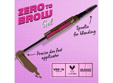 GEL CEJAS NYX ZERO TO BROW 2 ML - 6