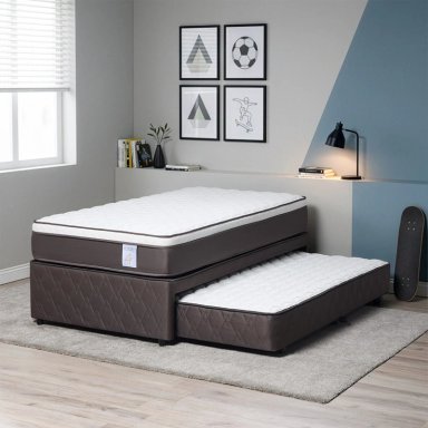 CAMA DIVAN ROSEN NEW STYLE 4 PLUS 1.5 PLAZAS GRIS - 1