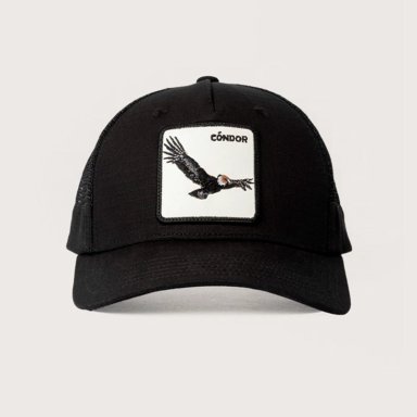 GORRA WILD LAMA CÓNDOR ORGÁNICO NEGRO - 1