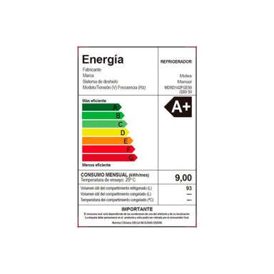 FRIGOBAR MIDEA 93 L FRÍO DIRECTO MDRD142FGE50 - 9