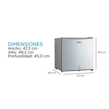 FRIGOBAR MIDEA 43 L FRÍO DIRECTO MDRD86FGE50 - 3