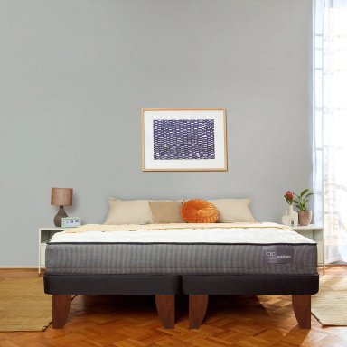 JUEGO DE DORMITORIO CIC CAMA EUROPEA ANATOMIC KING + SET ESPRESSO - 7