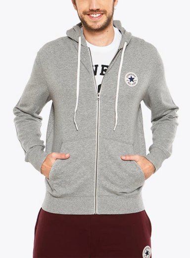 POLERÓN HOMBRE CONVERSE CORE FULL-ZIP HOODIE - 2