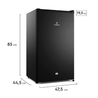 FRIGOBAR MADEMSA MMB91 90L FRÍO DIRECTO NEGRO - 3