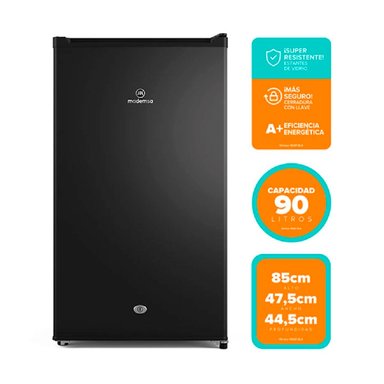 FRIGOBAR MADEMSA MMB91 90L FRÍO DIRECTO NEGRO - 8