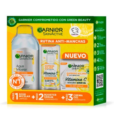 PACK ANTIMANCHAS FACIAL GARNIER EXPRESS ACLARA 480 ML - 1