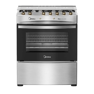COCINA A GAS MIDEA MCG-5QPI30NS 5 PLATOS GRILL GRIS - 2