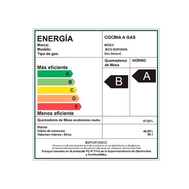 COCINA A GAS MIDEA MCG-5QPI30NS 5 PLATOS GRILL GRIS - 13