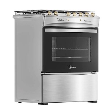 COCINA A GAS MIDEA MCG-5QPI30NS 5 PLATOS GRILL GRIS - 4
