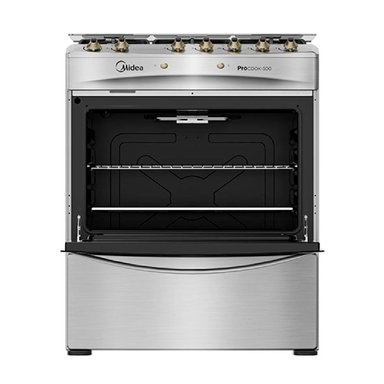 COCINA A GAS MIDEA MCG-5QPI30NS 5 PLATOS GRILL GRIS - 5