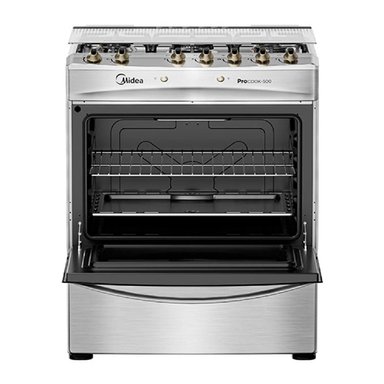 COCINA A GAS MIDEA MCG-5QPI30NS 5 PLATOS GRILL GRIS - 6