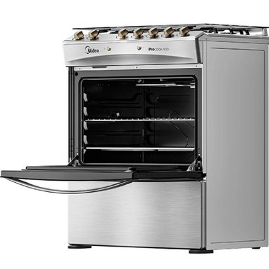 COCINA A GAS MIDEA MCG-5QPI30NS 5 PLATOS GRILL GRIS - 7