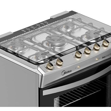 COCINA A GAS MIDEA MCG-5QPI30NS 5 PLATOS GRILL GRIS - 8