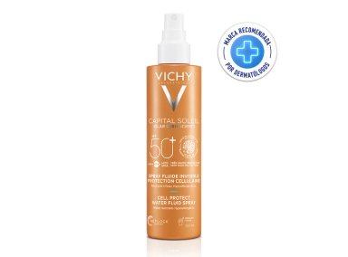 PROTECTOR SOLAR CORPORAL VICHY CAPITAL SOLEIL CELL PROTECT WATER FLUID SPRAY SPF 50+ 200 ML - 1