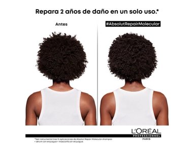 SERUM CAPILAR LORÉAL PROFESSIONNEL LÍQUIDO ACLARADO REPARACIÓN MOLECULAR PROFUNDA 250 ML - 3