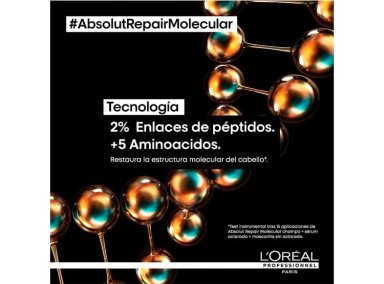 SERUM CAPILAR LORÉAL PROFESSIONNEL LÍQUIDO ACLARADO REPARACIÓN MOLECULAR PROFUNDA 250 ML - 4