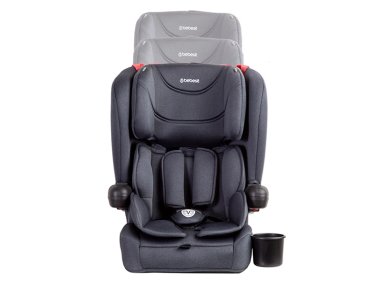 SILLA DE AUTO BUTACA INFANTIL SMARTFIX ISOFIX PLEGABLE NEGRO - 1