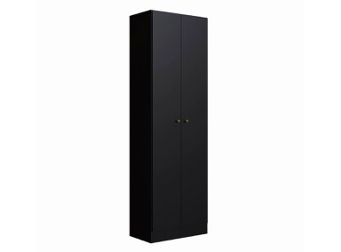ESTANTE BE DESIGN PRANA MULTIUSO 5 REPISAS NEGRO MDP 2 PUERTAS - 1