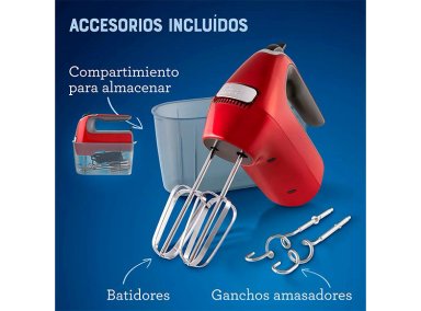 BATIDORA DE MANO OSTER FPSTHM360R-052 7 VELOCIDADES + FUNCIÓN TURBO - 7