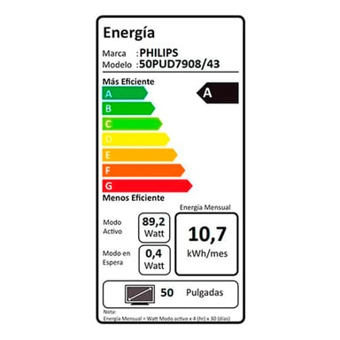 SMART TV PHILIPS LED UHD 4K 50" 50PUD7908 - 10