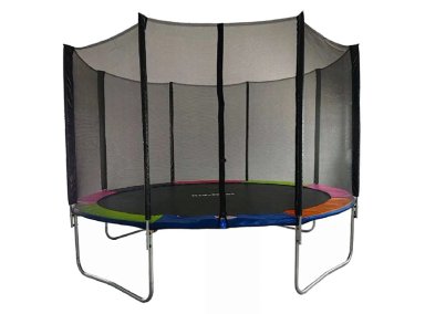 CAMA ELASTICA KIDSCOOL RAINBOW CON ESCALERA 426CM - 1