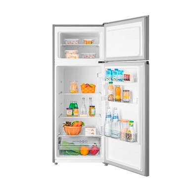REFRIGERADOR TOP FREEZER MIDEA MDRT294FGE50 204L FRIO DIRECTO GRIS - 4