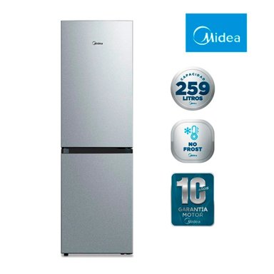 REFRIGERADOR BOTTOM FREEZER MIDEA BTM MDRB379FGF50 NO FROST 273L GRIS - 2