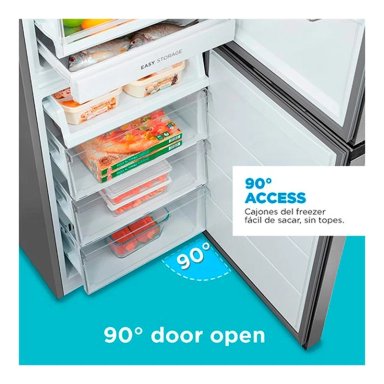 REFRIGERADOR BOTTOM FREEZER MIDEA BTM MDRB379FGF50 NO FROST 273L GRIS - 7