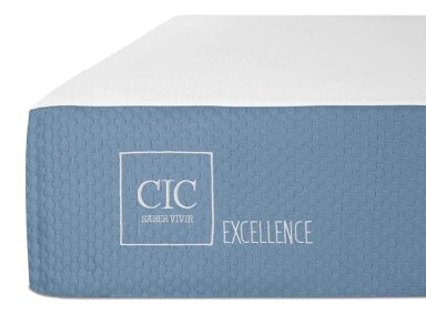 JUEGO DE DORMITORIO CIC CAMA EUROPEA MUNICH EXCELLENCE BN 2 PLAZAS + RESPALDO GRIS - 6