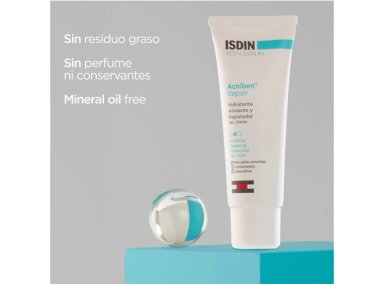 CREMA FACIAL ISDIN GEL HIDRATANTE ACNIBEN REPAIR RX ALIVIANTE REPARADOR 40 ML - 4