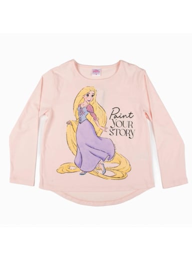 POLERA MANGA LARGA NIÑA PRINCESAS - 1
