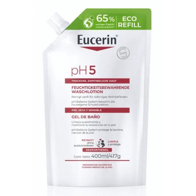JABÓN CORPORAL EUCERIN REFILL PH5 SYNDET GEL 400 ML - 1